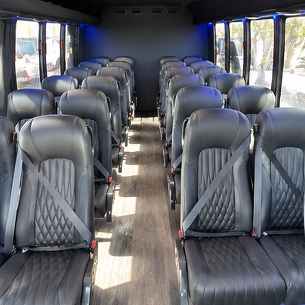 28 passenger minibus interior