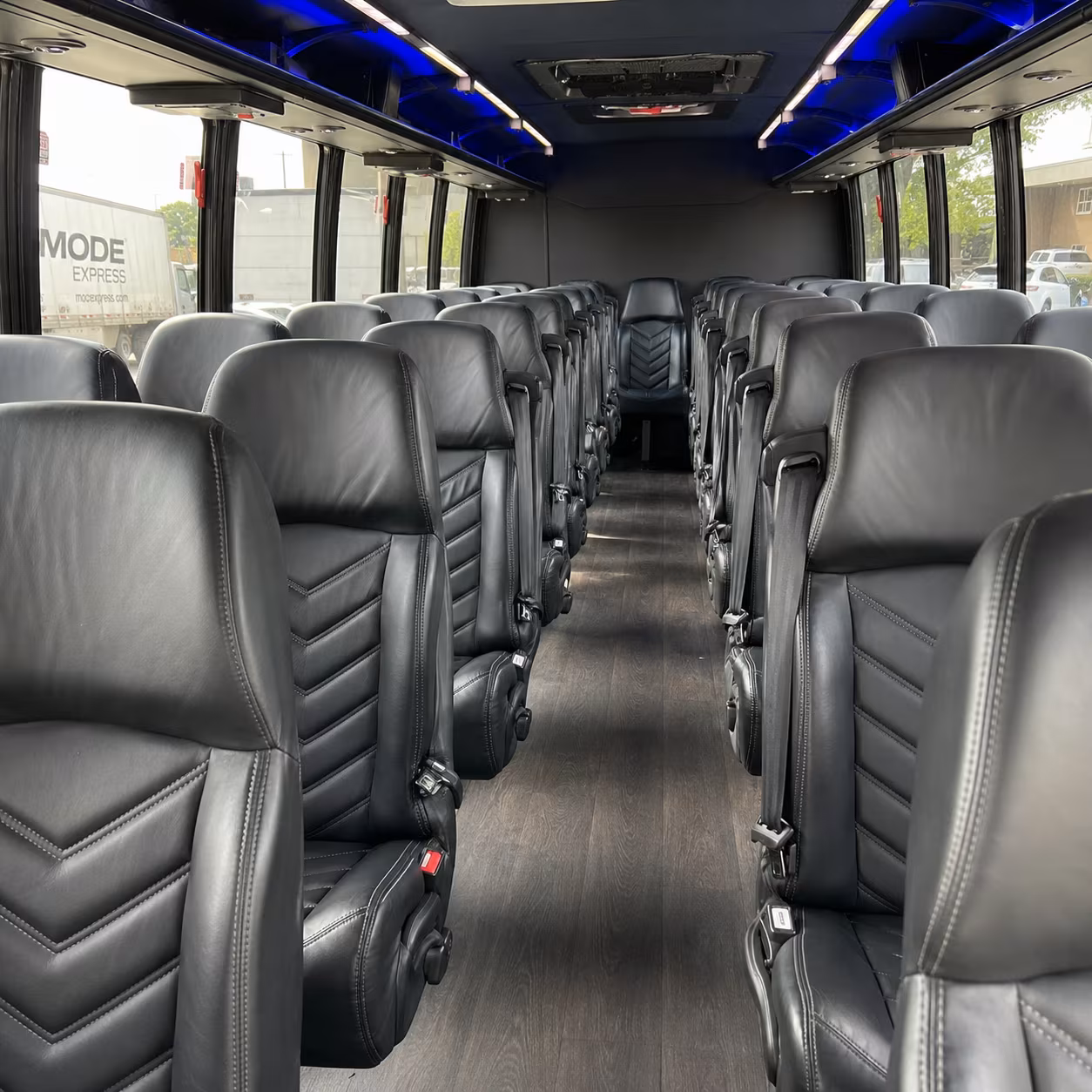 30 passenger minibus inside